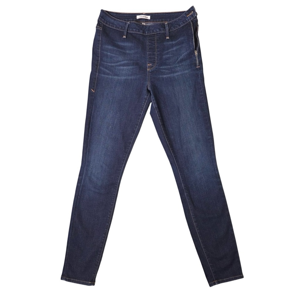 Good American Skinny Jeans Womens Size‎ 6/28 Stretch
Side Zip Dark Wash Blue